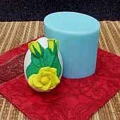 Силиконовая форма молд №1262 Пасхальное яйцо №9 роза