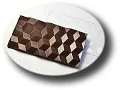 Форма для шоколада "Плитка Кубики", (пластик)