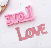 Силиконовая форма молд Любовь Love 14,5х7,5 см