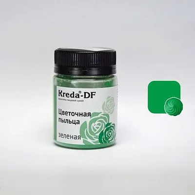 Краситель пищевой сухой цветочная пыльца "Kreda”, Зелёная 5 грамм
