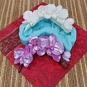 Силиконовая форма молд №229 Цветок Орхидея №2 угловая