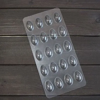 Форма для шоколада "Яйцо",  3,5х2,3 мм, (пластик)