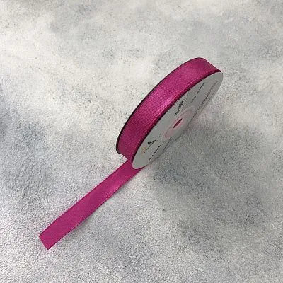 Лента атласная  Ярко розовый 6168 ширина 12 мм
