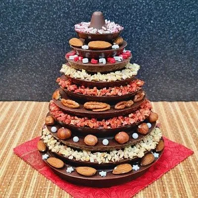 Силиконовая форма молд №1013 Елочка Пирамида, 18 см