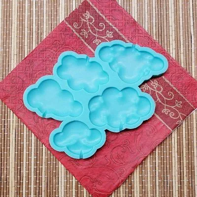 Силиконовая форма для леденцов Облака №15 5-7 см 5 шт