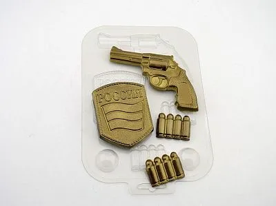 Форма для шоколада "Набор военного", пластик.