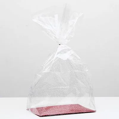 Пакет "Подарочный"с рисунком, с жестким дном, микс, 28х40х70 см