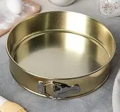 Форма разъёмная с замком, с антипригарным покрытием, d=26 см, h= 6 см