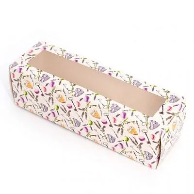 Коробка для макарон Прованс 18х5,5х5,5 см