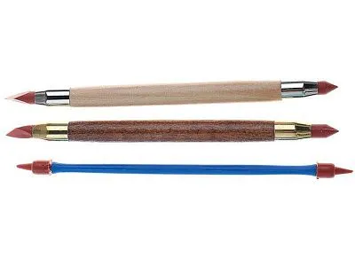 Набор кистей, двусторонние, резиновый наконечник (3 шт)