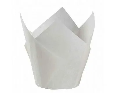 Форма бумажная Тюльпан Белый 50х80 мм, 200 шт