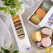 Коробка для макаронс и зефира Белая, 15,5х5,5х5,5 см