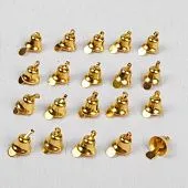 Декор "Колокольчики золотые", 0,8 см, 20 шт