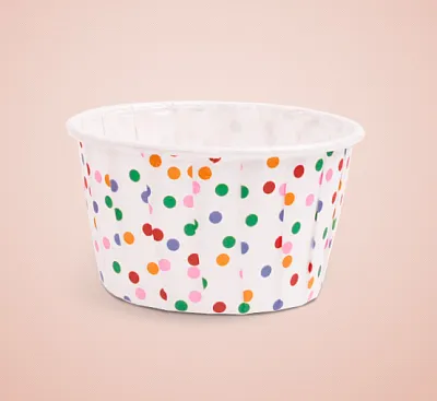 Форма/капсула бумажная "Маффин Конфетти" (10шт) 50х40 мм