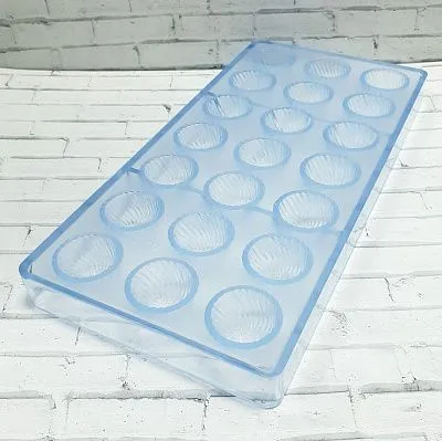 Форма поликарбонатная для конфет "Лотос" 21 ячейка, Китай