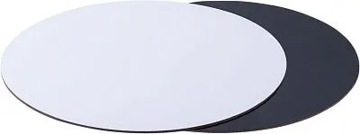 Подложка для торта Белая/черная 28 см, толщина 2,5 мм