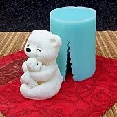 Силиконовая форма молд №1403 "Медведица с медвежонком" №1