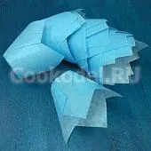 Форма бумажная "Тюльпан голубой 200 шт