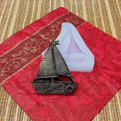 Силиконовая форма №1238 Лодка с парусом