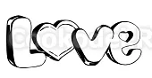 AL Форма "LOVE с сердцем" 11 см