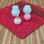 Силиконовая форма молд №1728 "Новогодние шарики" мини