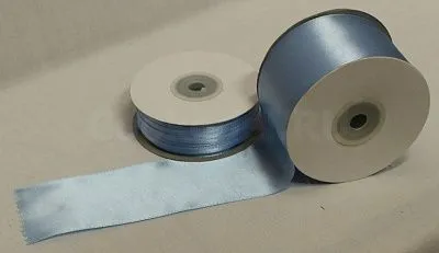 Лента атласная "Голубая-6147" шир-3 мм