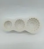 Силиконовая форма молд Три узорных круга