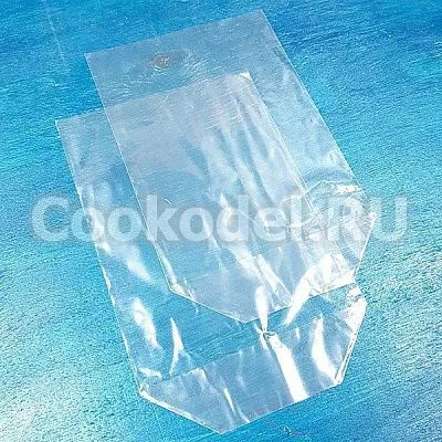 Пакеты для кулича прозрачные с дном, 90х250 мм, 10 шт