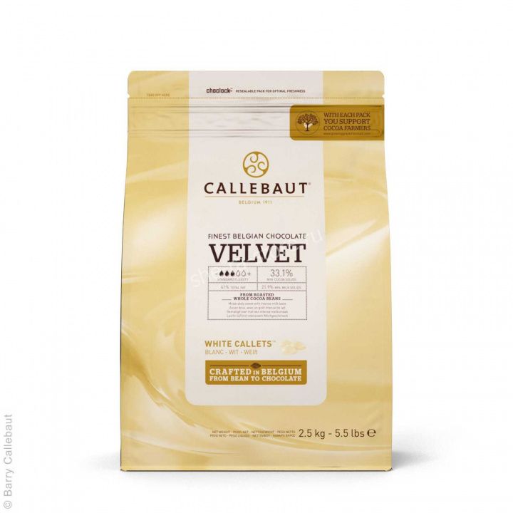 Шоколад Callebaut Velvet белый 32%, 500 гр