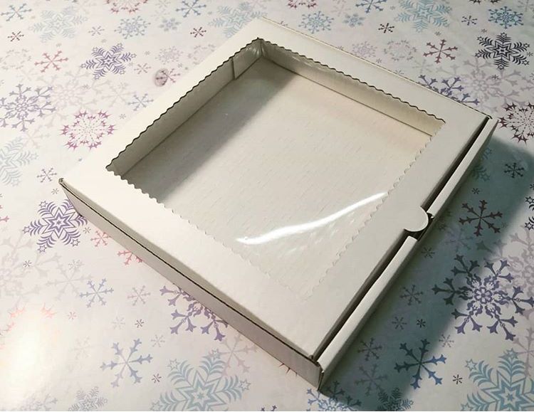 Коробка Белая 15х15х3 см Микрогофрокартон
