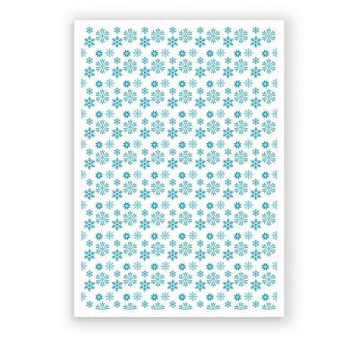 Бумага для меренги «Голубые снежинки»