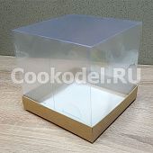 Коробка для пряничного домика двусторонняя, 15,5х15,5х15 см