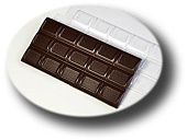 Форма для шоколада "Плитка Полукруг", (пластик)