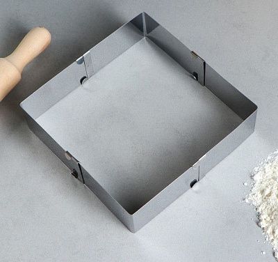 Форма для выпечки разъемная "Квадрат", 9-15 см h=5 см