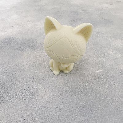 Силиконовая форма молд 3D Кошка 7,5х6 см