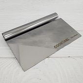 Шпатель скребок с ручкой нержавеющая сталь Cookodel 180х100 мм