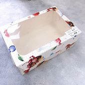 Коробка для зефира Сладости с окном, 25х17х10 см