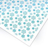 Бумага для меренги «Голубые снежинки»