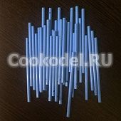 Палочки для леденцов\кейкпопсов, пластик, синие(8,2 см/100 шт)