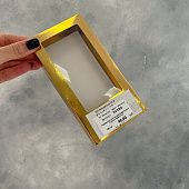 Коробка для плитки шоколада Золото с окном, 16х8х1,7 см