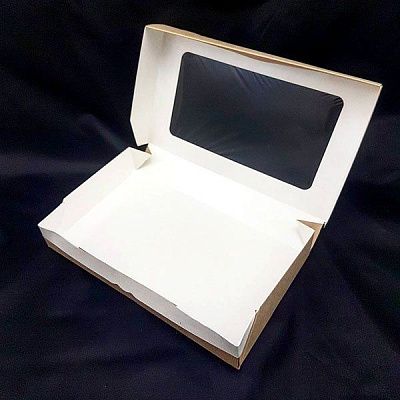 Коробка Табокс Крафт с окном 1450 gl, 25х15х4 см