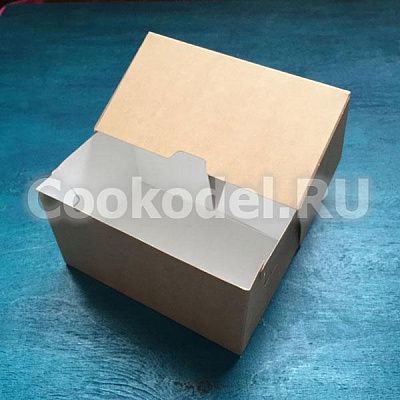 Коробка Эко-кейк 1900 Крафт, 23х14х6 см