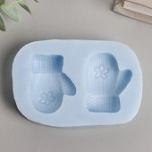 Силиконовая форма молд "Варежки", 4,2х3,3 см