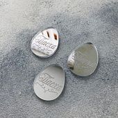 Топпер "Яйцо Пасха", 3 шт, акрил-серебро