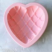 Силиконовая форма для муссовых тортов "Сердце подушка" 14х15 см