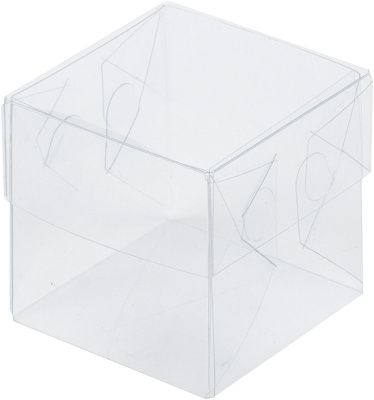 Коробка пластиковая прозрачная для шоколадной фигурки, 8х8х8 см