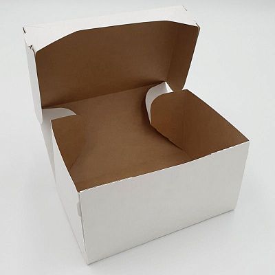 Коробка Эко кейк малый Белая, 15х10х8,5 см