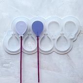 Силиконовая форма для леденцов Воздушный шарик №2 89 5 см (8 ячеек)