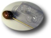 Форма для шоколада "Яйцо с бантиком на палочке" (пластик)