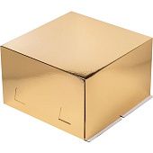 Коробка для торта Золото без окна 30х30х19 см